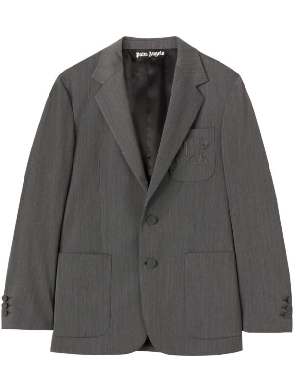Palm Angels  logo-embroidered blazer
