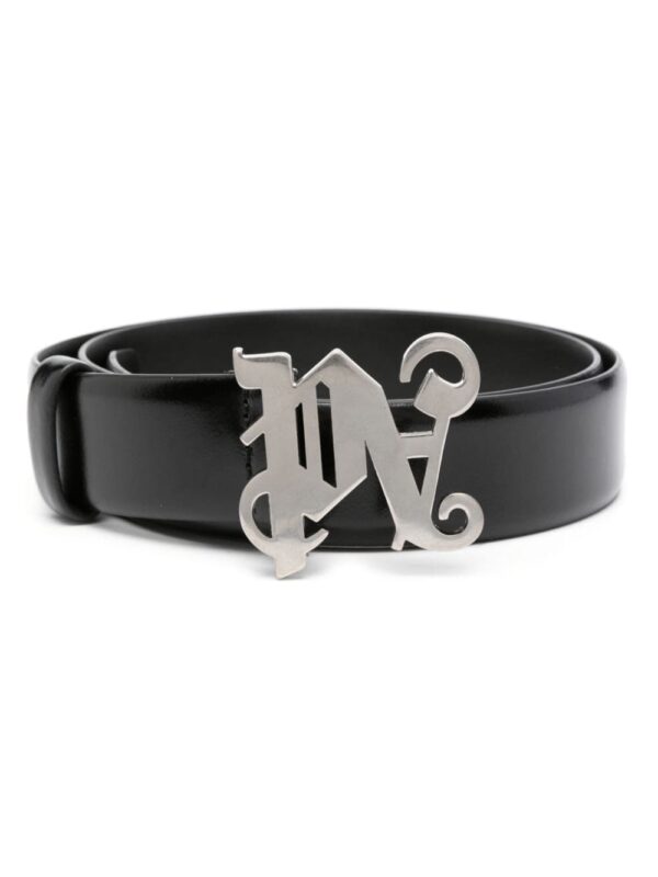 Louis Vuitton monogram-appliqu� leather belt