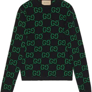 Gucci  GG Damier-jacquard wool jumper