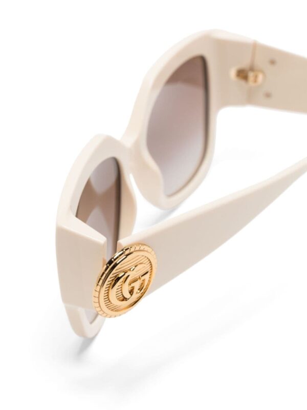 Gucci Eyewear logo-plaque round-frame sunglasses - Image 3