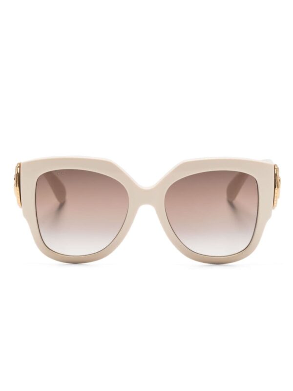 Gucci Eyewear logo-plaque round-frame sunglasses