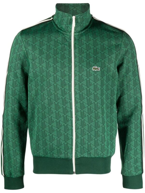 Lacoste  Paris monogram-jacquard track jacket