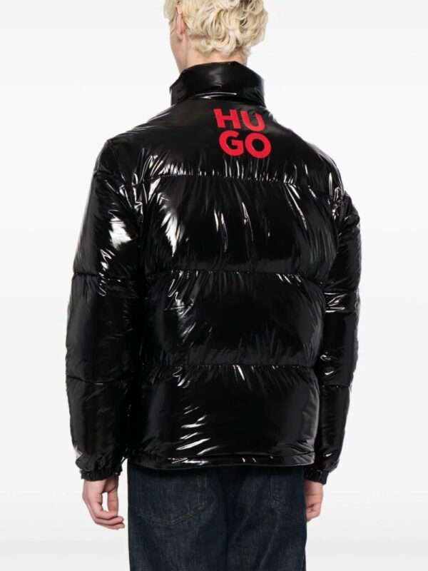 HUGO  logo-print padded jacket - Image 4