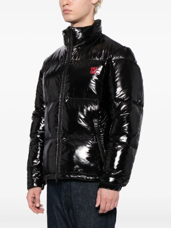 HUGO  logo-print padded jacket - Image 3