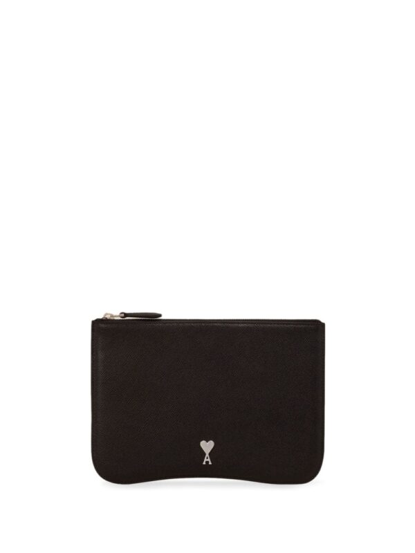 AMI Paris Paris Paris leather pouch