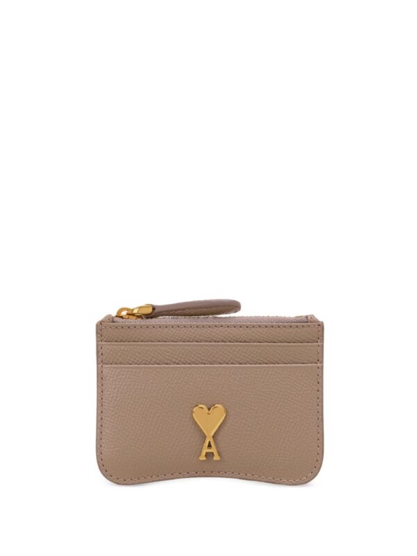 AMI Paris Paris Paris leather cardholder