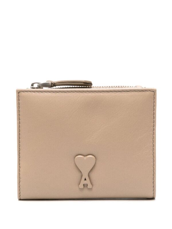 AMI Paris Ami de Coeur-embossed leather wallet