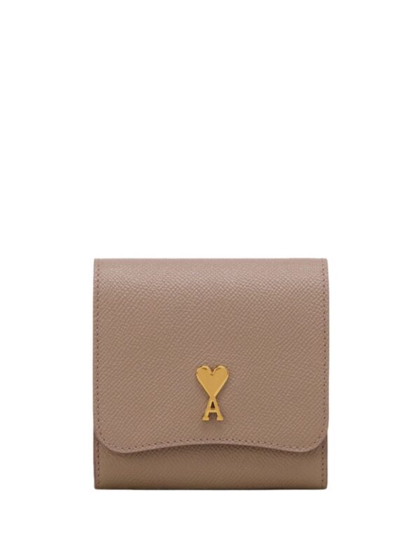 AMI Paris Paris Paris compact leather wallet
