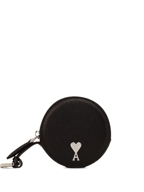 AMI Paris Paris Paris round leather purse