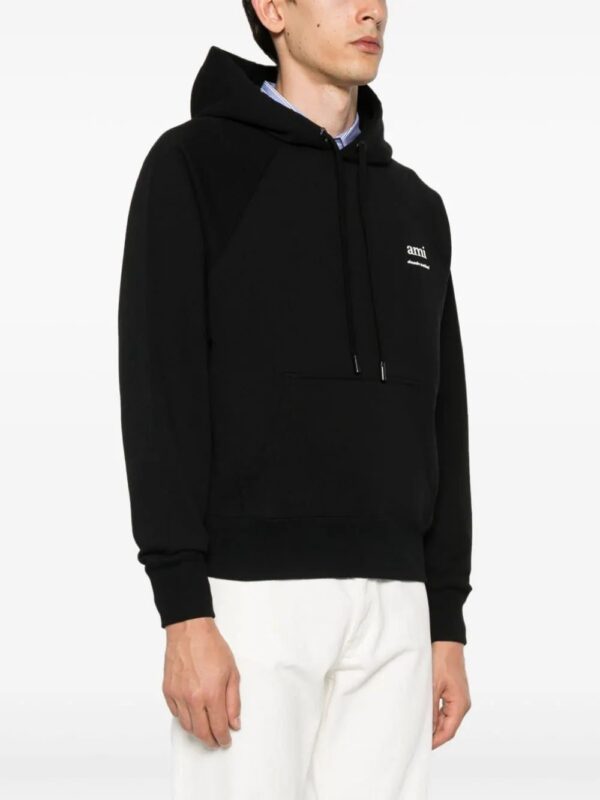 AMI Paris  Ami de Coeur logo-print hoodie - Image 4