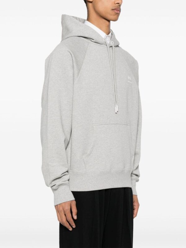 AMI Paris  logo-print cotton hoodie - Image 4