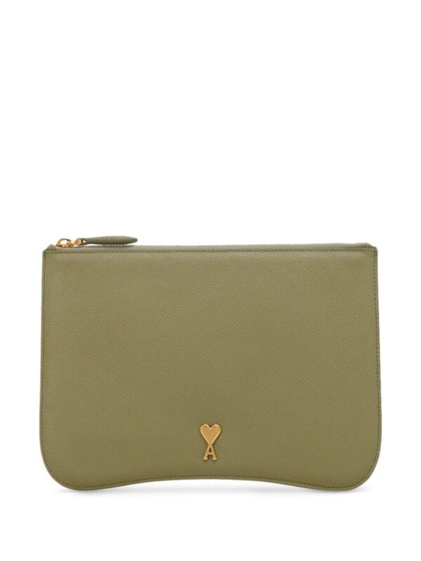 AMI Paris Paris Paris leather pouch