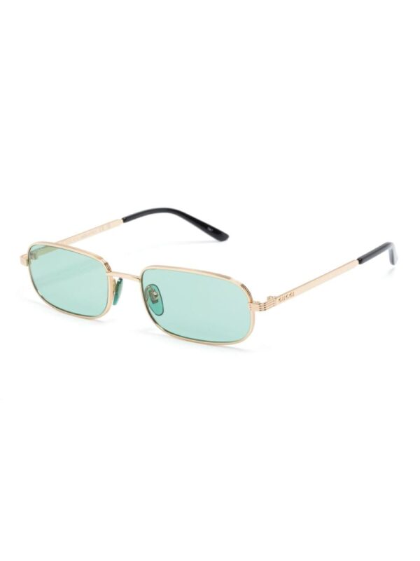 Gucci Eyewear logo-engraved rectangle-frame sunglasses - Image 2