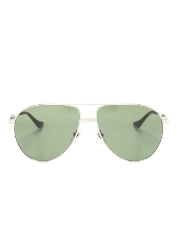 Gucci Eyewear logo-engraved oversize-frame sunglasses