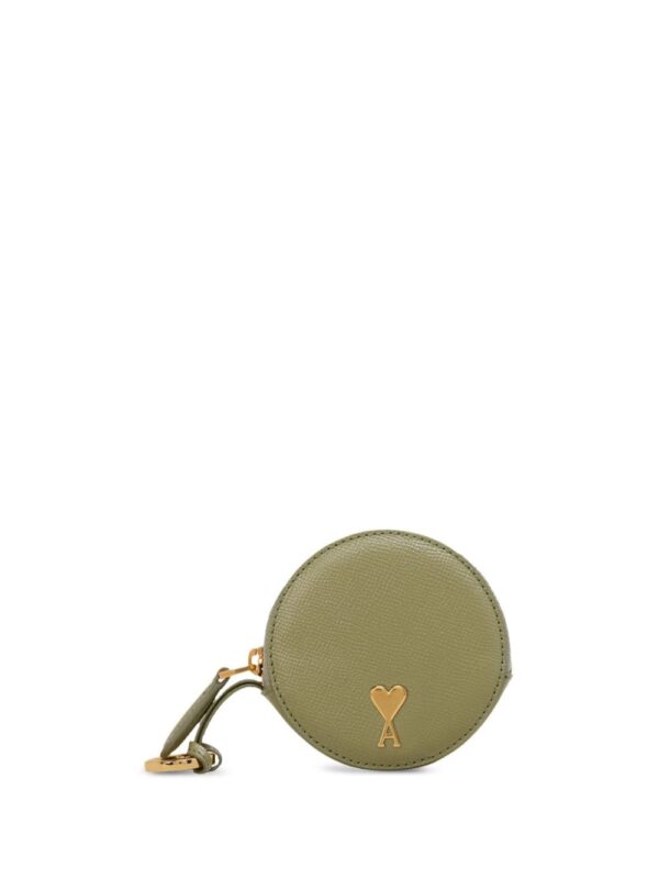 AMI Paris Paris Paris round leather purse