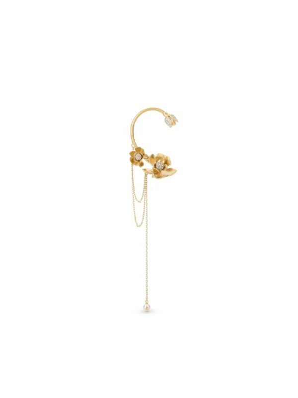Jimmy Choo  Petal crystal-embellished earcuff