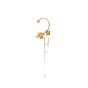 Jimmy Choo  Petal crystal-embellished earcuff