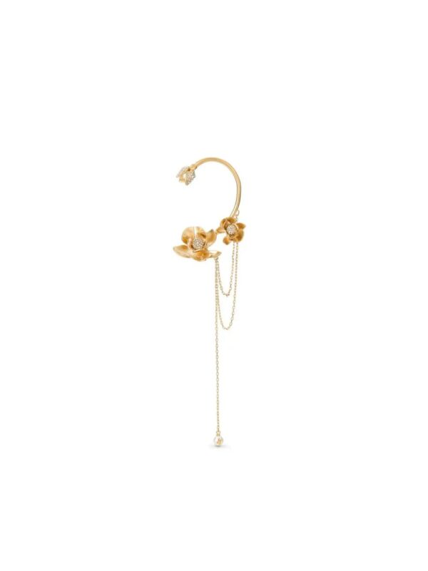 Jimmy Choo  Petal crystal-embellished earcuff