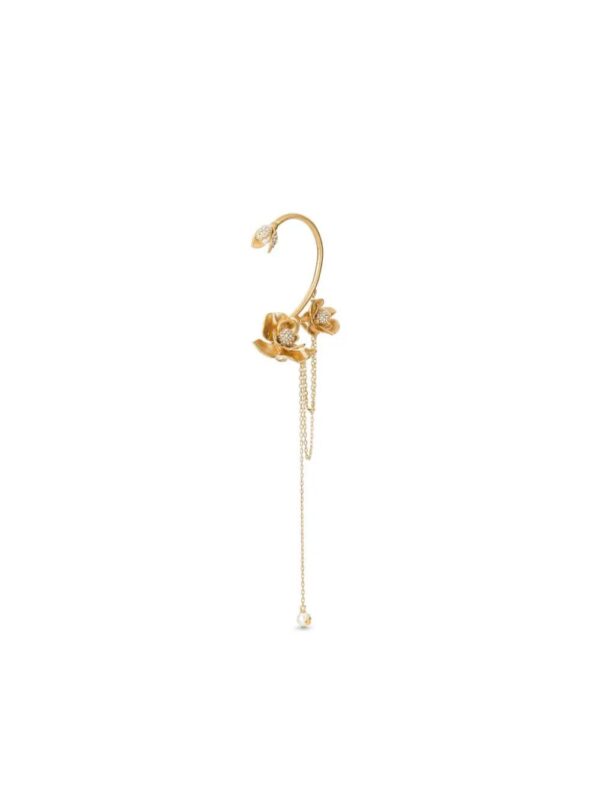 Jimmy Choo  Petal crystal-embellished earcuff - Image 2