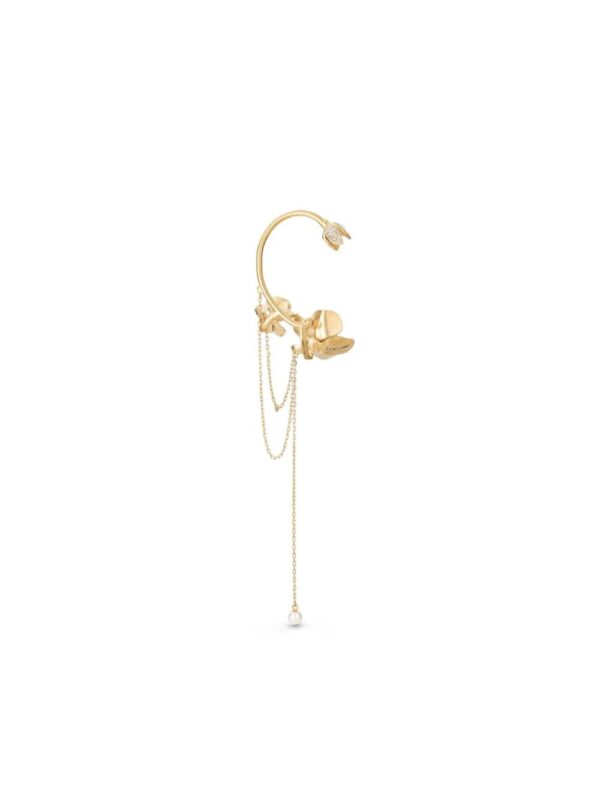 Jimmy Choo  Petal crystal-embellished earcuff - Image 4