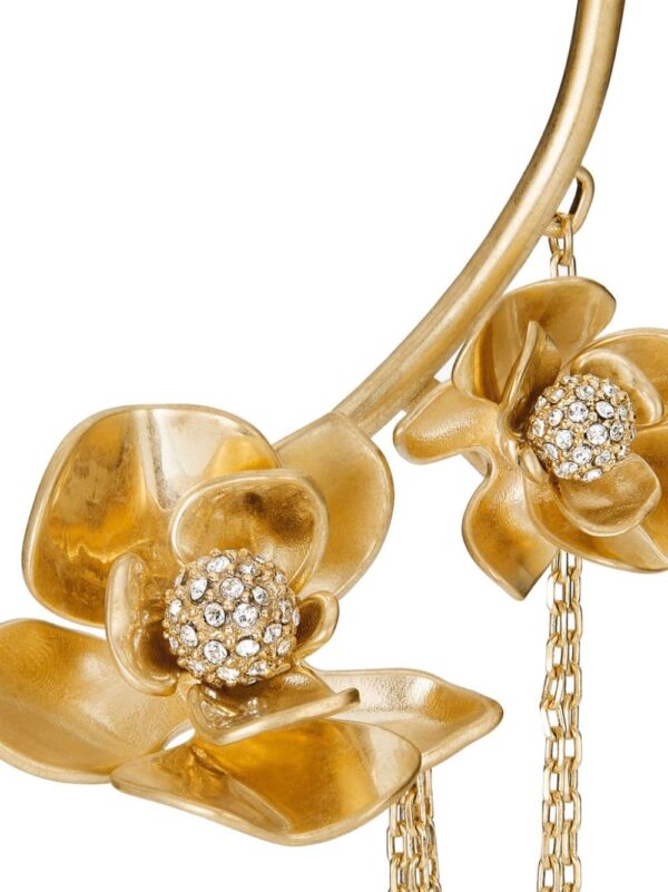 Jimmy Choo  Petal crystal-embellished earcuff - Image 3
