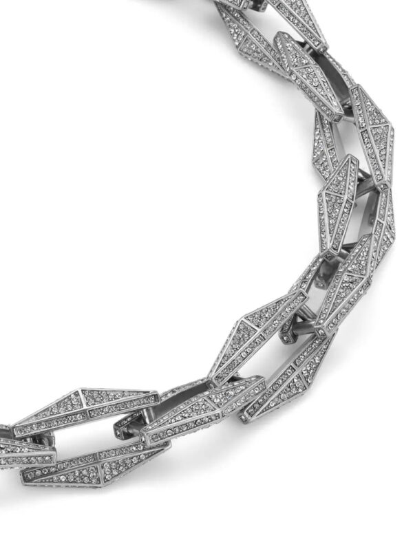 Jimmy Choo  Diamond Chain crystal-embellished necklace - Image 3