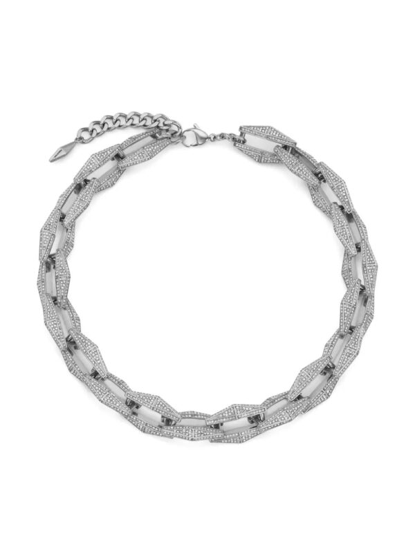 Jimmy Choo  Diamond Chain crystal-embellished necklace - Image 2