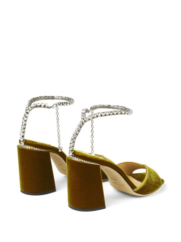 Jimmy Choo  Saeda 85mm crystal-embellished sandals - Image 3