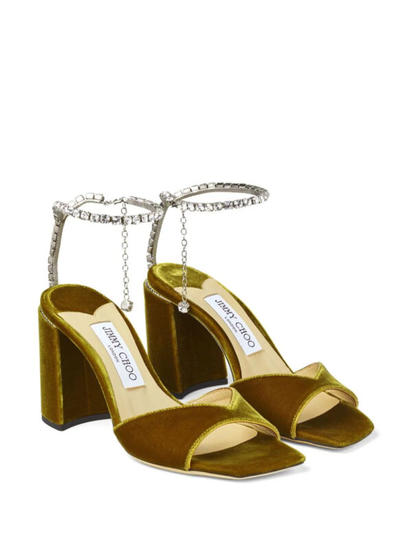 Jimmy Choo  Saeda 85mm crystal-embellished sandals - Image 2