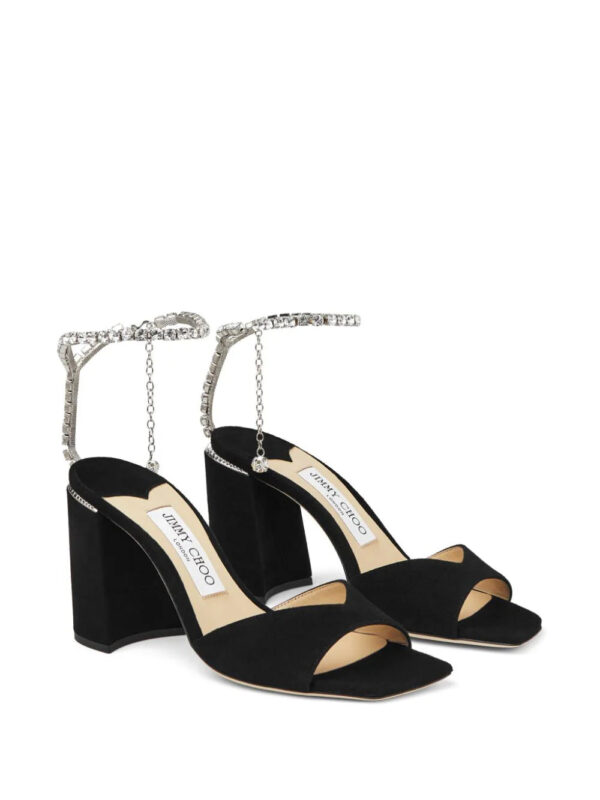 Jimmy Choo  Saeda 85mm crystal-strap sandals - Image 2