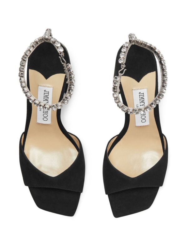 Jimmy Choo  Saeda 85mm crystal-strap sandals - Image 4