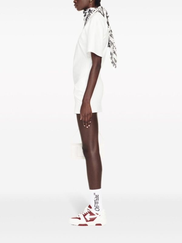 Off-White Arrow Twisted T-Shirt dress - Image 4