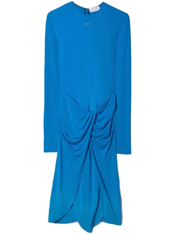 Off-White twist-detail midi dress
