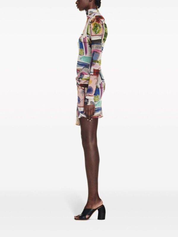 Off-White X-Ray-print twist-detail minidress - Image 3