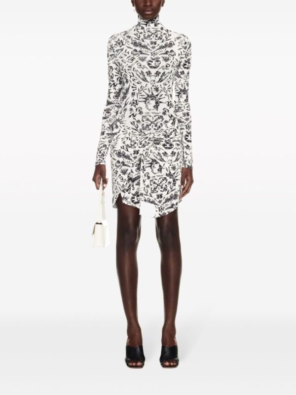 Off-White Tattoo-print twist-detail minidress - Image 4