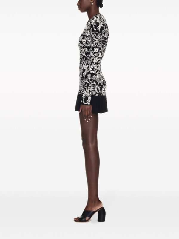 Off-White intarsia-knit pleated dress - Image 3