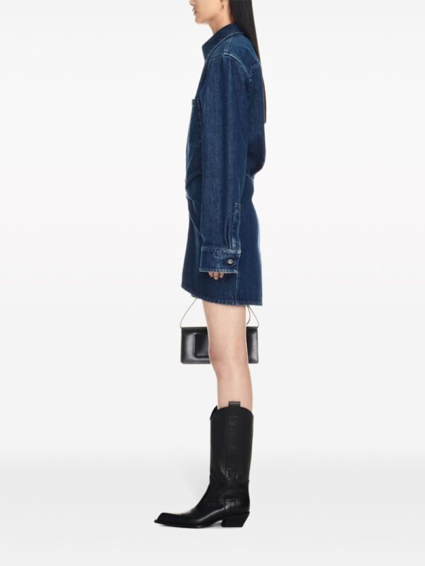 Off-White draped denim minidress - Image 3