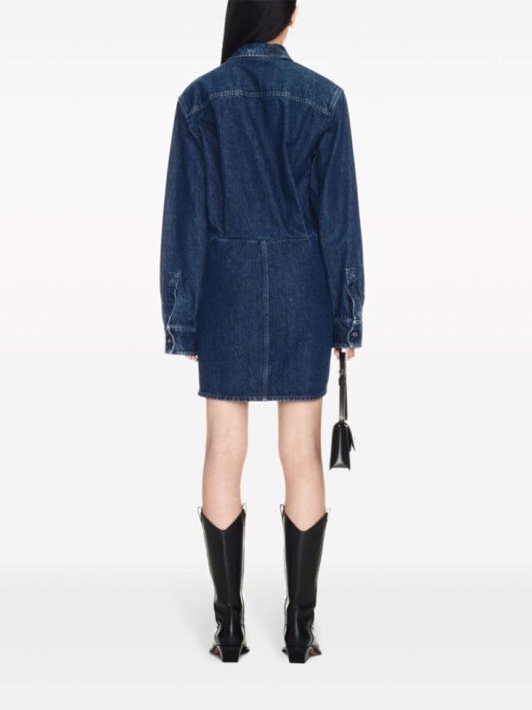 Off-White draped denim minidress - Image 4