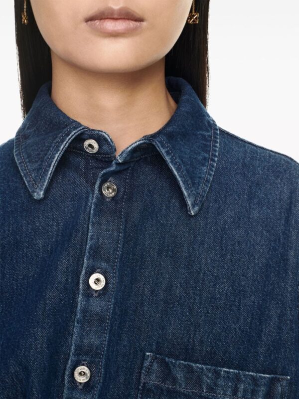 Off-White draped denim minidress - Image 5