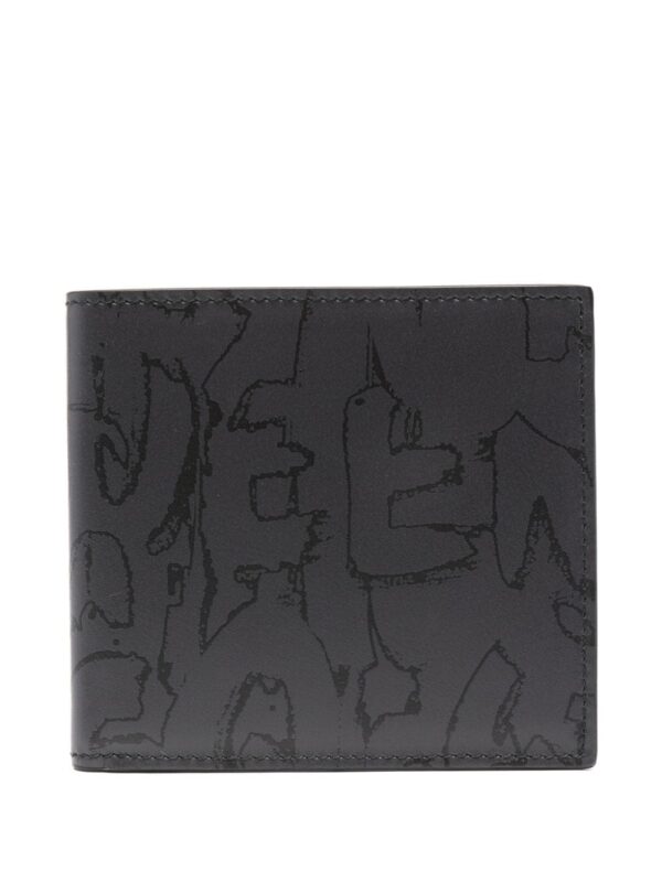 Alexander McQueen Graffiti bi-fold wallet
