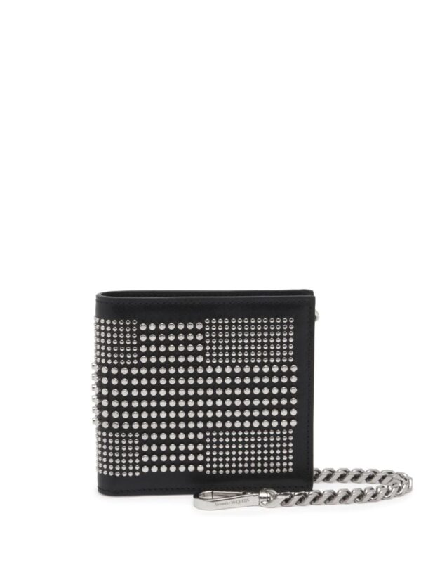 Alexander McQueen studded leather bi-fold wallet