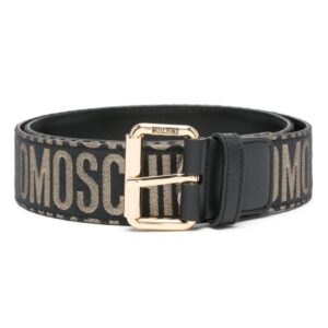 Louis Vuitton logo-engraved buckle leather belt