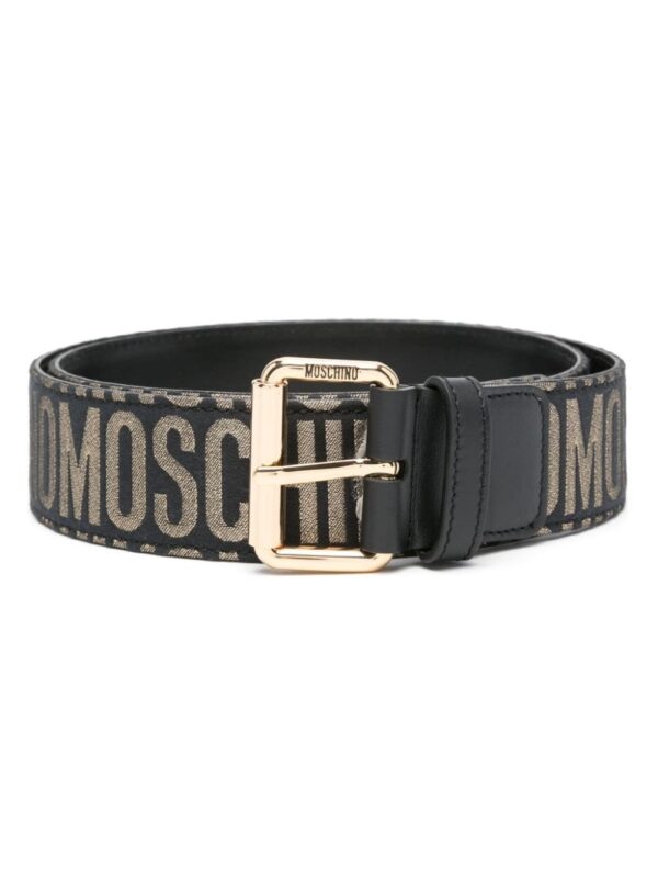 Louis Vuitton logo-engraved buckle leather belt