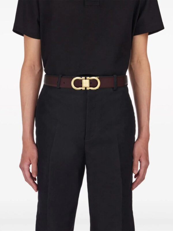 Ferragamo  reversible Gancini leather belt - Image 4