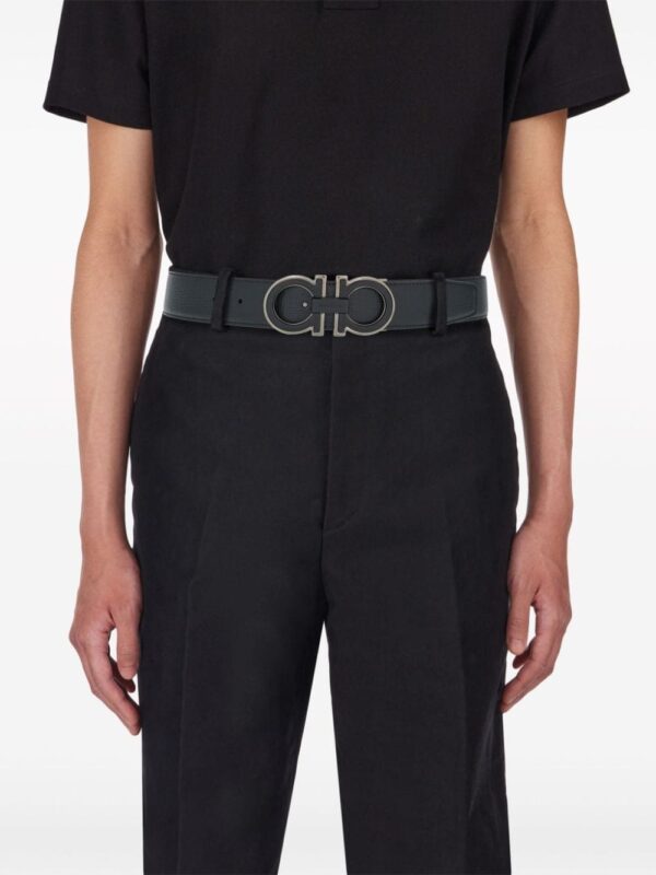 Ferragamo Gancini buckle reversible leather belt - Image 4