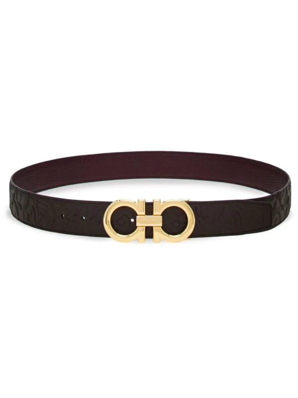 Ferragamo  Gancini reversible calfskin belt
