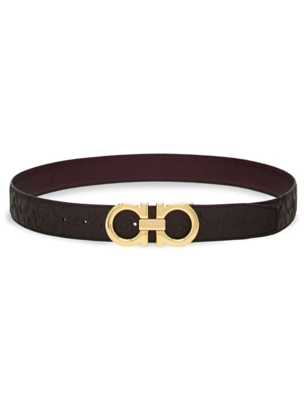 Louis Vuitton Gancini reversible calfskin belt
