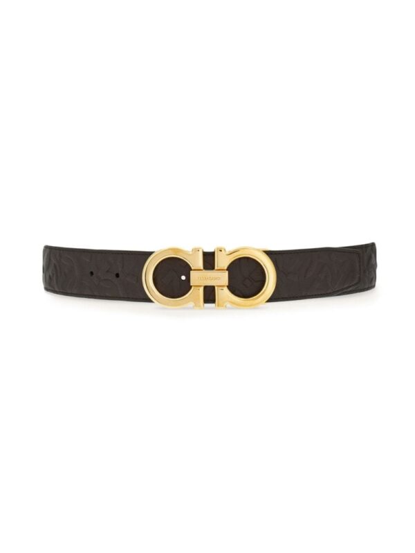 Louis Vuitton Gancini reversible calfskin belt - Image 3