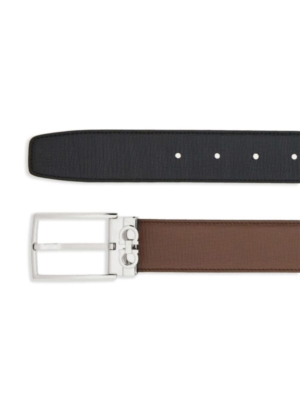 Ferragamo Gancini-plaque leather belt - Image 2