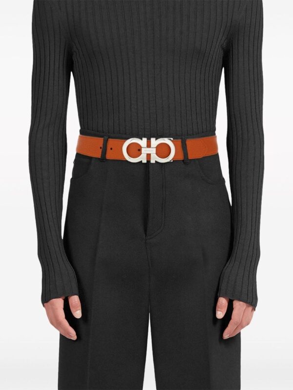 Ferragamo Gancini-buckle reversible belt - Image 4